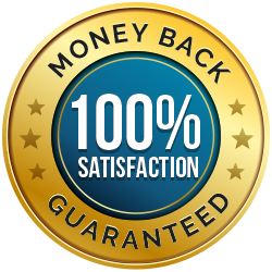 100% money-back guarantee seal